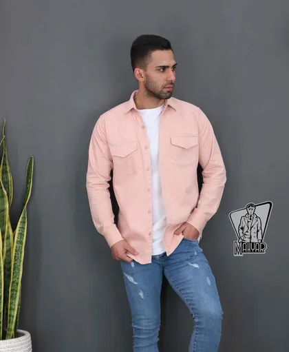 پیراهن مردانه کتان BERSHKA