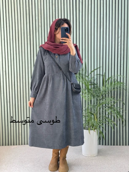 پیراهن مانتویی لیدیا