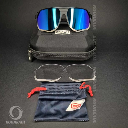 عینک 100% NOVRIK BLACK BLUE