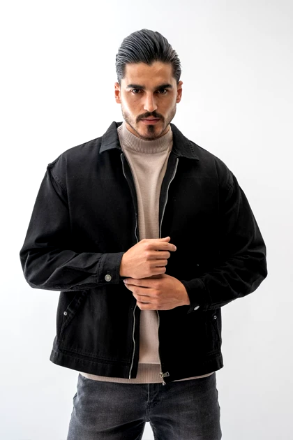 جکت جیب‌دار کتان مردانه