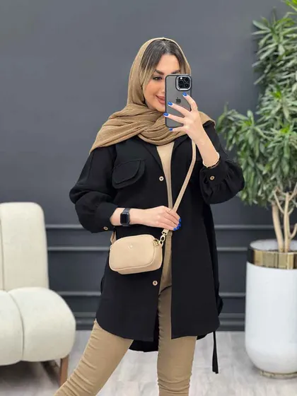 مانتو جیب دوبل ماهک
