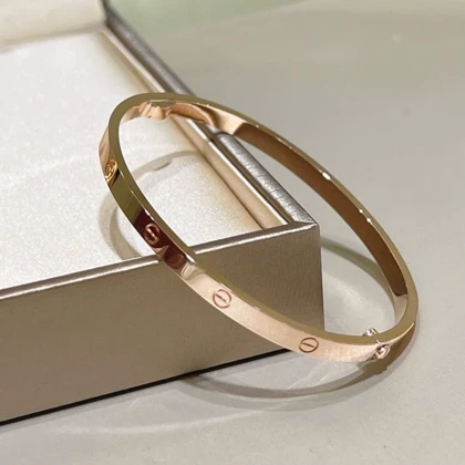 دستبند کارتیر لاو زنانه سایز باریک Cartier Love Bracelet