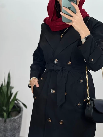 بارانی بلند آیه با ارسال رایگان
