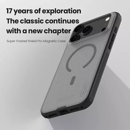 قاب مگ‌سیف آیفون 17 پرو نیلکین Nillkin Super Frosted Shield Pro