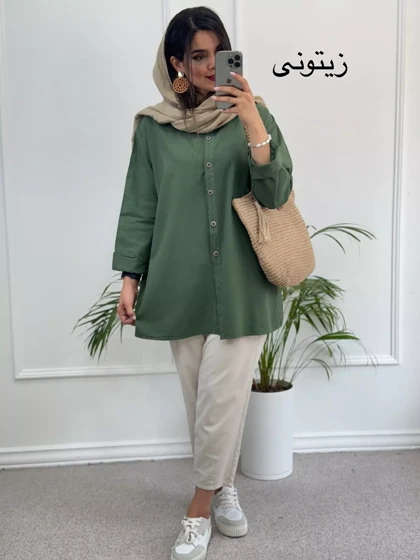 مانتو لینن آنا ( دارای ایراد جزئی )