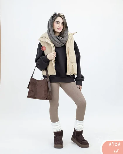 پافرکوتاه یقه ایستاده 8258