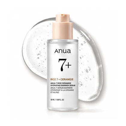 سرم آبرسان و تقویت‌کننده پوست آنوا Anua مدل Rice 7 + Ceramide