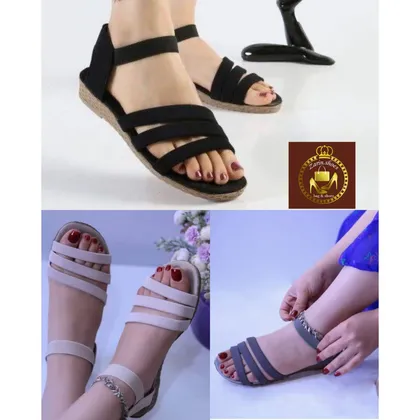 صندل ساده اسپرت دور مچی زنانه دخترانه تابستانه مدل سه بندی