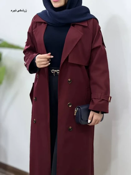 ترنچ کت بلند آستردار نورا