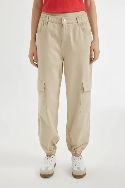 شلوار گاباردین کمری معمولی Cool Cargo Jogger B0454AX24AU