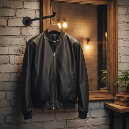 کاپشن چرم مردانه مدل Artim