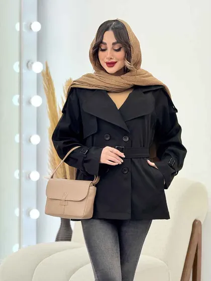 بارانی چهاردکمه صدف