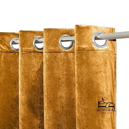 پرده آماده مخمل ویولت