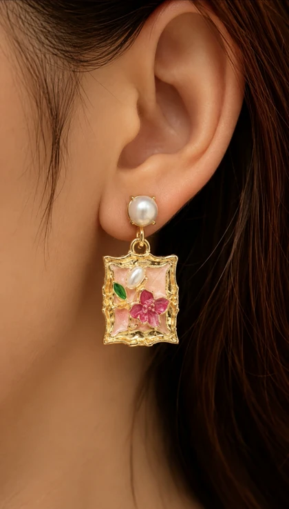 گوشواره میناکاری Mi11