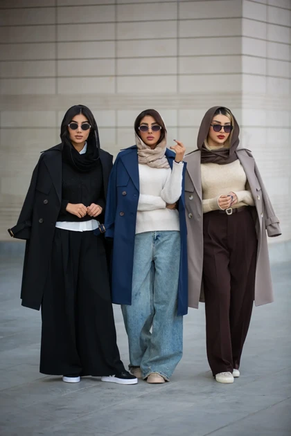 بارانی سانتانا دکمه دوبل بلند New