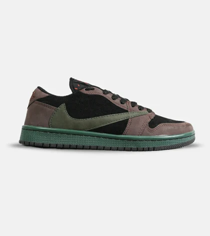 کفش کتانی مردانه قهوه ای مشکی سبز NIKE travis scott