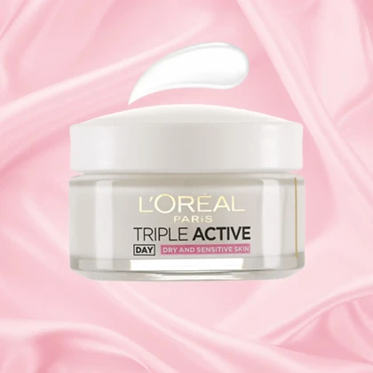کرم چندمنظوره صورت لورآل, مدل Triple Active مناسب انواع پوست حجم 50 میلی‌لیتر