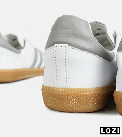 کفش کتانی مردانه و زنانه سفید طوسی کرم ADIDAS Samba