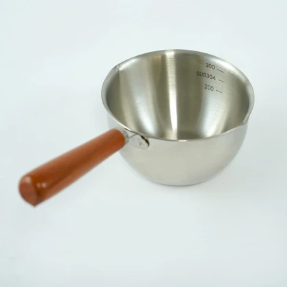 شیر جوش دو لبه استیل 300 دسته چوبی WP