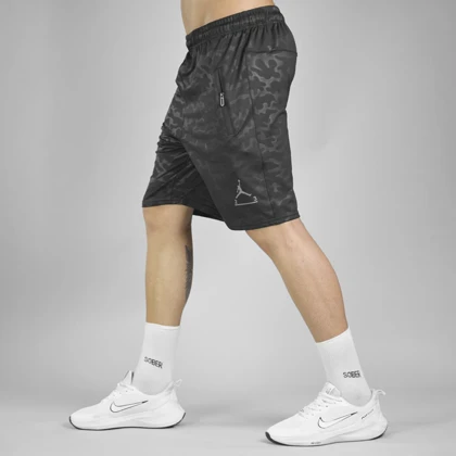 شلوارک ورزشی مردانه جردن مدل MUB-5411 چریکی مشکی