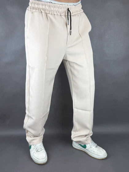 شلوار اولد مانی مردانه کرمی 133