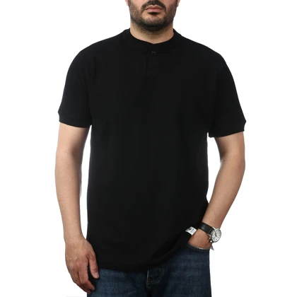 تیشرت آستین کوتاه یک دکمه مردانه سیزر مدل 15511244