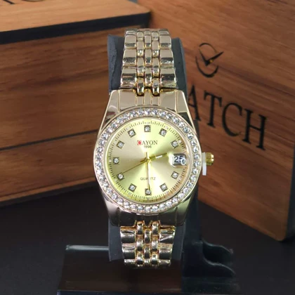 ساعت مچی زنانه کاین Cayon 1996 با موتور کوارتز و تاریخ دار