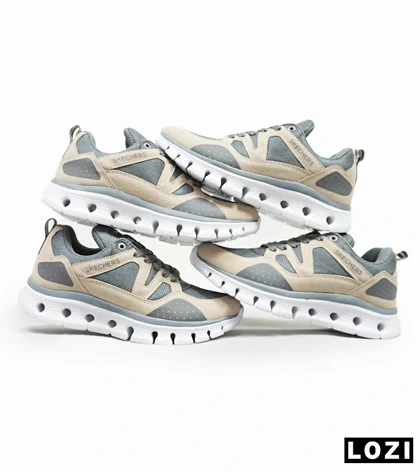 کفش کتانی طبی زنانه و مردانه طوسی کرم SKECHERS element 2.0