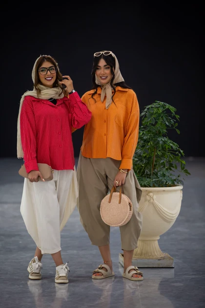 مانتو خطی ژاکارد پری