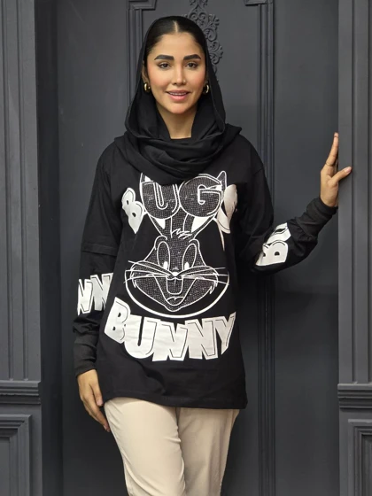 بلوز فینگردار نگین‌دار زنانه کد 4030110