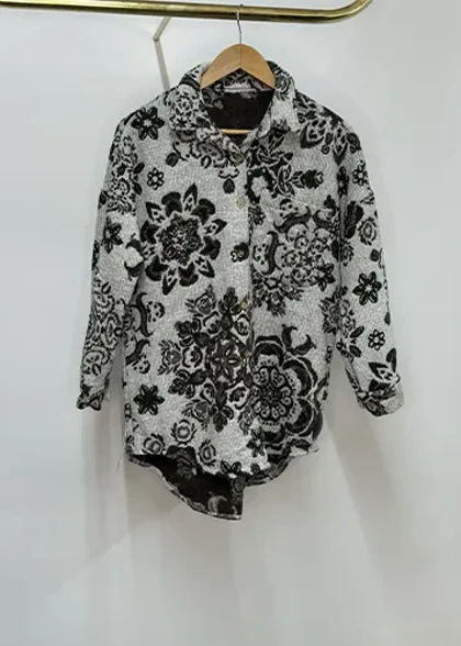 شومیز پشمی طرحدار