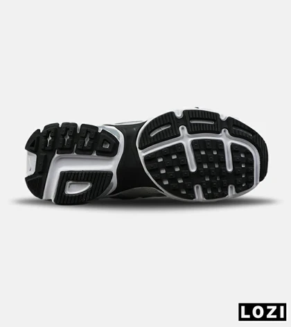 کفش کتانی مردانه و زنانه سفید مشکی نقره ای Nike Cushlon V2K مدل 8824