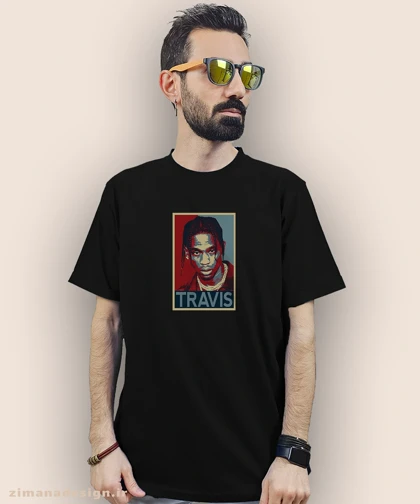 تیشرت مردانه و زنانه طرح تراویس اسکات کد 942