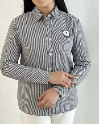 شومیز داخل تمام خز راه راه کد 5432