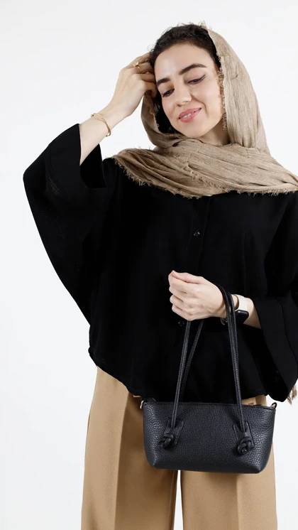 شومیز مشکی کیمونو