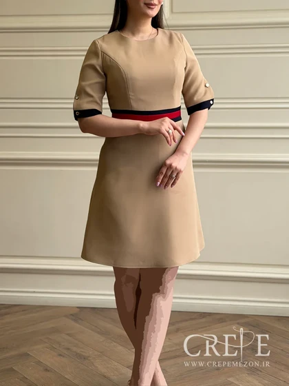 پیراهن آستین کوتاه دودکمه