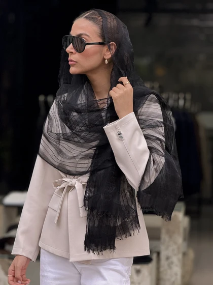شال حریر ابریشم Brume کد 841