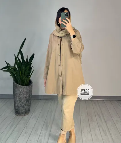 مانتو کتان شیدا