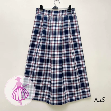 دامن چهارخونه پشمی بلند در رنگبندی متنوع(کالکشن 2)