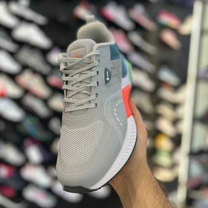 کفش راحتی مردانه آی رانر I- Runner طوسی روشن کپسول دار