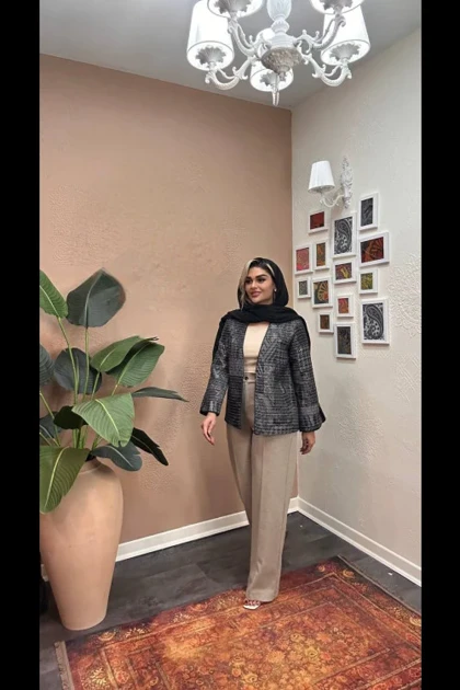 کت ژاکاردکوک دوزی
