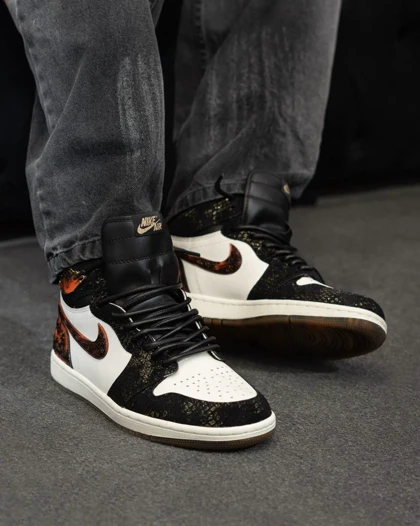کتانی نایکی جردن وان ساق‌دار یر آف د اسنک کیفیت اورجینال Nike Air Jordan 1 High OG Xuanwu year of the Snake