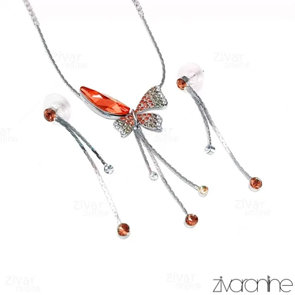 نیم ست پروانه سواروسکی 10269