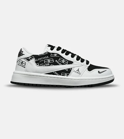 کفش کتانی مردانه سفید مشکی NIKE travis scott مدل 8431