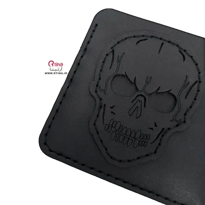 کیف پول اسکلتی چرمی جیبی SKULL (دخترانه پسرانه)