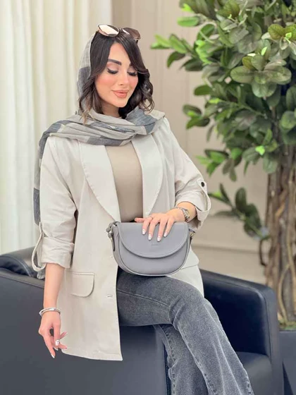 مانتو آستین پاگن جیب نما سادنا