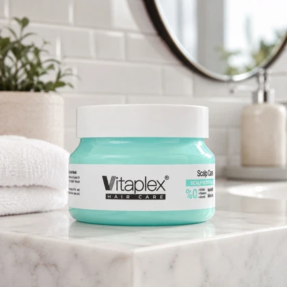 ماسک اسکراب ضدشوره ویتاپلکس مدل Scalp Care تنظیم کننده چربی 295 گرم