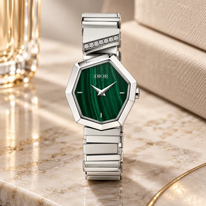 ساعت دیور Gem Dior زنانه سیلور صفحه سبز Dior-10761-L