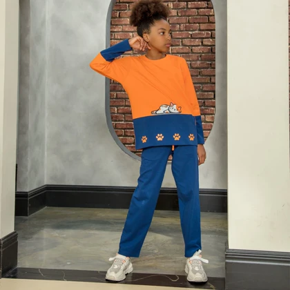 ست بلوز شلوار بچگانه/کد1014