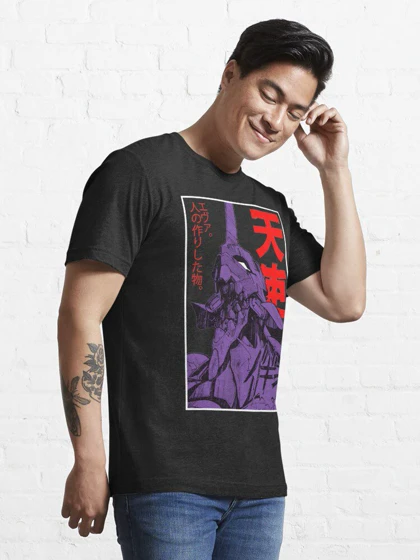 تیشرت طرح نئون جنسیس | Evangelion robot kanji Essential Essential T-Shirt کد 222787